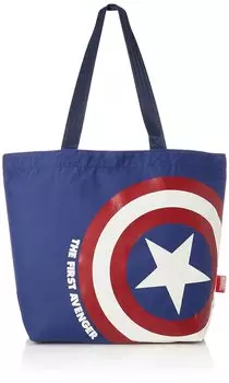 Сумка-тоут Marushin Marvel Captain America В33 x Ш44 x Г15 см Карман В19 x Цвет морской волны 2505027700 (Ручка 60см/Спинка = Ш20см)