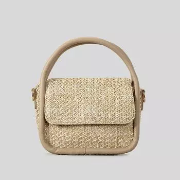 Сумка-тоут Mori s Summer All-in-one, сотканная вручную через плечо хаки