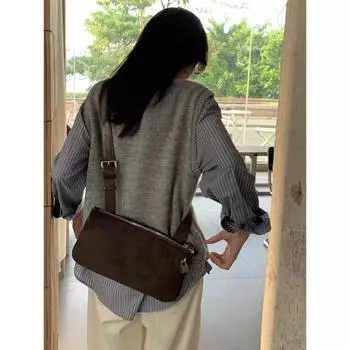 Сумка-тоут Niche Design из замши с замшевой поверхностью, женская, новая, ретро, высокого класса, сумка-мессенджер через плечо