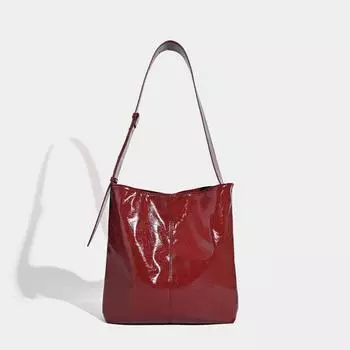 Сумка-тоут Niche Design Premium Sense, сумка на плечо в стиле ретро, большая вместительная сумка через плечо красный