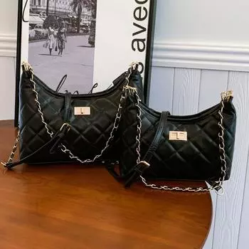 Сумка-тоут Niche Design с цепочкой из бриллиантов на одно плечо, модная, дорогая, сумка-мессенджер для поездок на работу