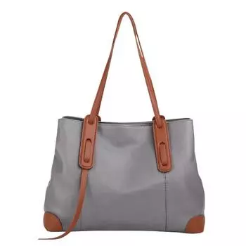 Сумка-тоут, новая модная повседневная сумка большой вместимости на одно плечо, мягкая женская сумка из натуральной кожи