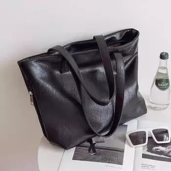 Сумка-тоут, новая модная женская сумка на осень и зиму, повседневная сумка на одно плечо для поездок на работу из мягкой кожи, большая вместимость