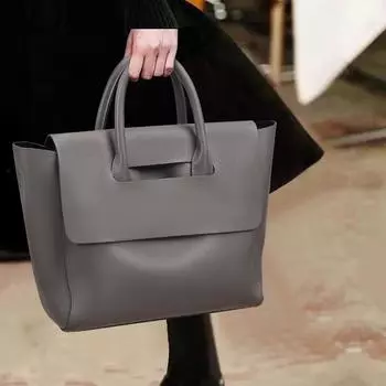 Сумка-тоут осень/зима через плечо женская сумка из кожи для поездок на работу высокого качества сумка через плечо Sense серый