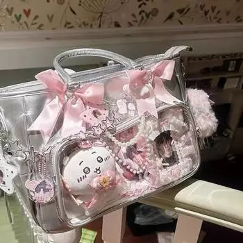 Сумка-тоут Pa Bag Trend All-in-one, большая вместимость, одно плечо, класс, модная сумка для поездок на работу серебряный