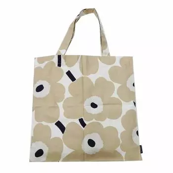 Сумка-тоут Pieni Unikko Синяя PIENI UNIKKO [Marimekko] Бежевый/Темный 66915-185 [Товар]