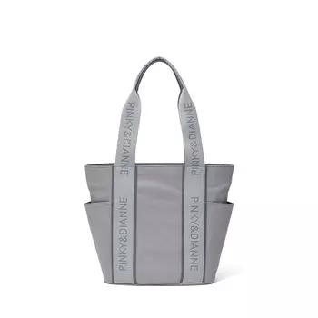 Сумка-тоут Pinky Diane Хлопок Повседневная Логотип Ручка PDLHGDH1 Черный Серый и [Озеро] Женская серый