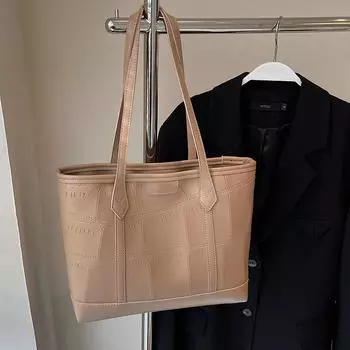 Сумка-тоут премиум-класса для путешественников через подмышку, женская, большой емкости, модная, нишевая, сумка-тоут, классная сумка через плечо хаки