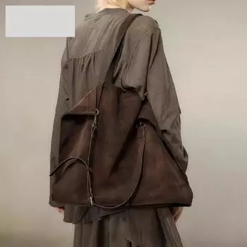 Сумка-тоут Premium Sense большой емкости, женская модная сумка через плечо в стиле ретро для поездок на работу чёрный