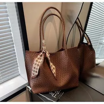 Сумка-тоут Premium sense, женская, новинка 2024 года, модная, универсальная, через плечо, вместительная, портативная сумка-тоут