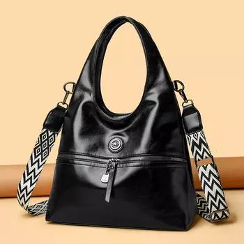 Сумка-тоут Простая и стильная сумка через плечо Высококачественная мягкая кожаная легкая роскошная сумка из искусственной кожи