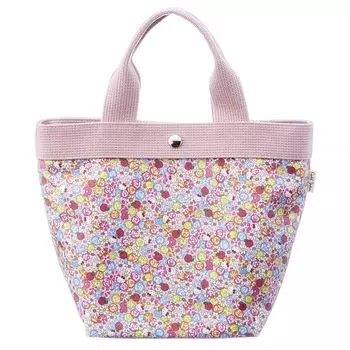 Сумка-тоут размера S с принтом персонажа Sanrio Liberty, мини-сумка, легкая сумка-тоут, сумка для ланча, стильный милый цветочный узор, сделано в Японии, комплектация [Cyalel]