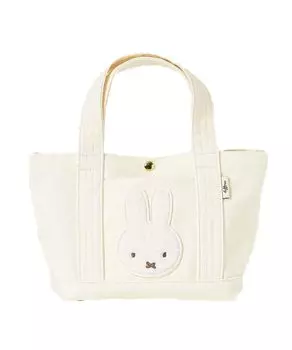 Сумка-тоут с аппликацией «боа» для обеда [Miffy] (слоновая кость)