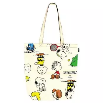 Сумка-тоут с большим квадратным узором Nakajima Corporation Snoopy 170804-22