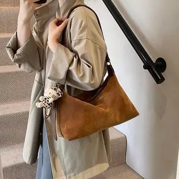 Сумка-тоут с леопардовым принтом для подмышек, женская, ретро, универсальная, модная, большая, вместительная, сумка через плечо, женская сумка Niche no pendant коричневый