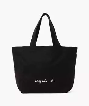 Сумка-тоут с логотипом WEB Limited F Черная [Agns B] GO03-01 Женская