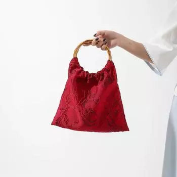 Сумка-тоут с вышивкой в китайском стиле для весеннего фестиваля с высококачественной банкетной сумкой в этническом стиле красный