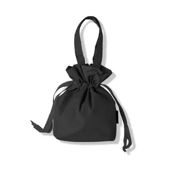 Сумка-тоут с завязками, большая, из полиэстера [Tavitra], сумка, дамская сумочка, мужская, женская, водонепроницаемая, вместительная, для отдыха, поездок на работу, для школы, путешествий, (Черный, С) чёрный