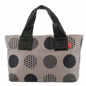 Сумка-тоут SALON Мини-сумка для обеда Сумка-тоут на молнии с принтом питона, змеи, леопардовый, в горошек, пейсли, водоотталкивающая, милый горошек LGR [Levain]