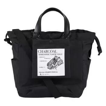 Сумка-тоут Sea EARTHY BLACK на шнурке, сделанная в Японии, двухсторонняя, из натуральной кожи, экологически чистый нейлон [CIE], сумка-тоут-S для мужчин и женщин