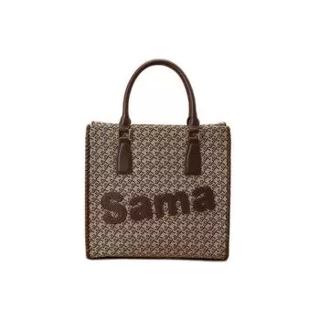 Сумка-тоут ST Jacquard Samantha Thavasa Square Tote Bag 00032320135151 Коричневый [Samantha Thavasa] Женская
