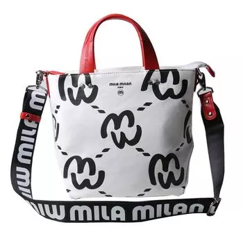 Сумка-тоут, сумка через плечо, 2way MIMI Mimi A4 259711 [Mira Milan] Мужская Женская (белый)