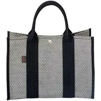 Сумка-тоут Tanei SASICCO Square Tote M Fire Sashiko Mikawa Cotton Sashiko Сделано в Японии [Традиционное плетение/Сумка/Задняя часть]