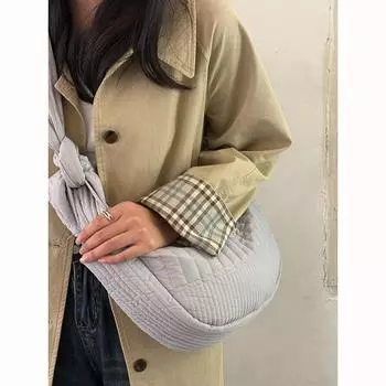 Сумка-тоут Tian Xiwei lazy wind с широким плечевым ремнем, новая большая вместительная сумка-мессенджер для поездок на работу и дальних поездок