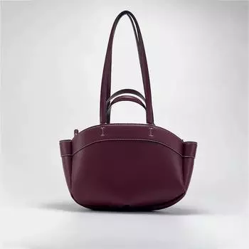 Сумка-тоут, трендовый стиль, модная, удобная, легкая, люксовая, брендовая, дизайнерская, сумка через плечо, из коровьей кожи, большая вместимость, плиссированная юбка