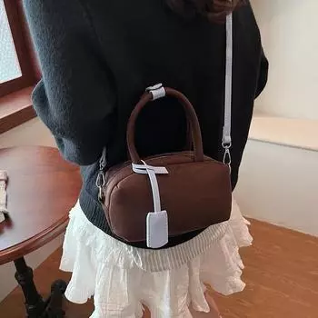 Сумка-тоут в стиле ретро для женщин Сумки на плечо Сумка через плечо Дизайнерские сумки Кошельки и сумки Сумки для мам и детей one size кофейный