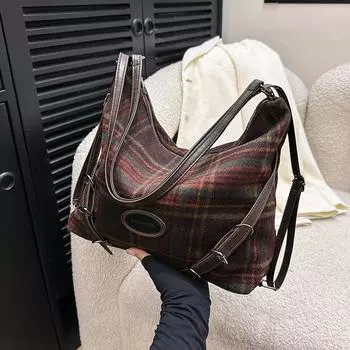 Сумка-тоут в стиле ретро для женщин с большой вместимостью, многоцелевая, для поездок на работу, одиночная и рюкзак для женщин, новая модная сумка через плечо