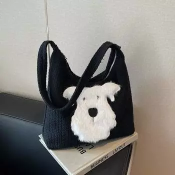 Сумка-тоут West Highland женская зимняя 2025 New Tide Country универсальная сумка через плечо для студентов большой емкости бежевый