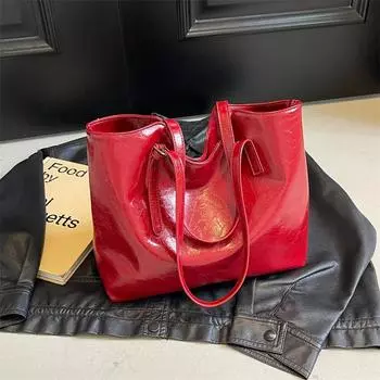 Сумка-тоут женская 2024 года, новая большая сумка для поездок на работу, летняя повседневная универсальная сумка через плечо для студентов колледжей чёрный