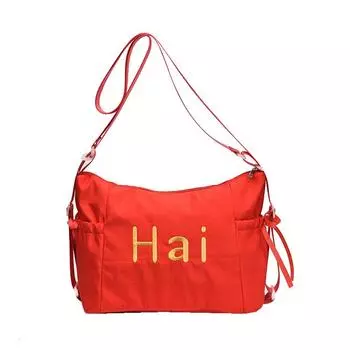 Сумка-тоут женская 2024 года, новая большая вместимость, рюкзак для поездок на работу с надписью «иностранное чувство» для студентов колледжей, для поездок на работу в класс чёрный