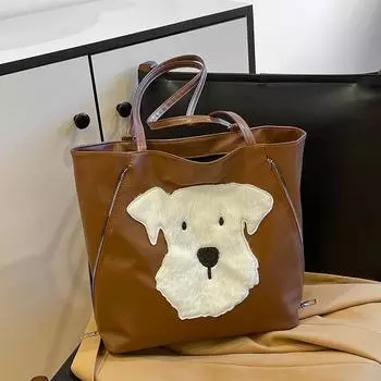 Сумка-тоут женская 2024 осень новый прилив вместимость пригородный отдых многофункциональная сумка через плечо легкий дорожный рюкзак чёрный