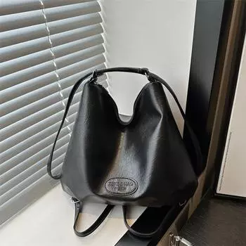 Сумка-тоут женская 2025 новый рюкзак большой вместимости ретро повседневный уличный тренд рюкзак для путешествий через плечо