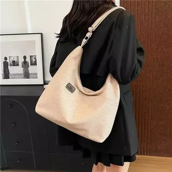 Сумка-тоут женская большая вместительная сумка через подмышку сумка через плечо для поездок на работу серый