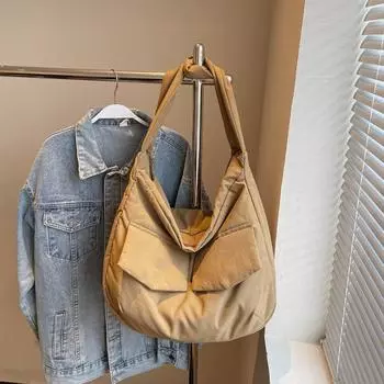 Сумка-тоут женская большая вместительная сумка через плечо сумка для путешественников через плечо чёрный