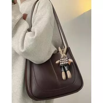 Сумка-тоут женская новая осенне-зимняя модная сумка-ведро большой вместимости для поездок на работу через одно плечо