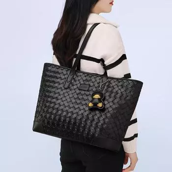 Сумка-тоут женская, новый стиль, женская сумка из мягкой кожи, большая вместимость, студенческая сумка на плечо для поездок на работу и обратно