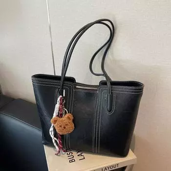 Сумка-тоут женская осенне-зимняя новая повседневная универсальная сумка через плечо для студентов колледжей сумка через подмышку