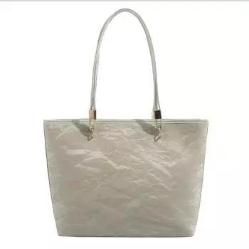 Сумка-тоут женская простая сумка для поездок на работу 100 ручная текстура сумка через плечо