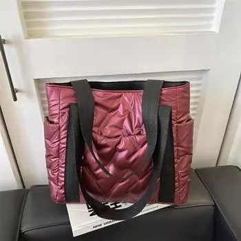 Сумка-тоут женская сумка хлопковая сумка нишевая иностранная сумка через плечо модная универсальная повседневная сумка-мессенджер сумка красный