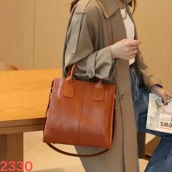 Сумка-тоут женская сумка из натуральной кожи большой емкости сумки из коровьей кожи с накладным верхом модные сумки через плечо для поездок на работу чёрный