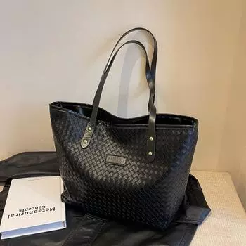 Сумка-тоут женская сумка модная сумка через плечо нишевая универсальная сумка через плечо в иностранном стиле большая вместительная сумка-тоут Tide хаки