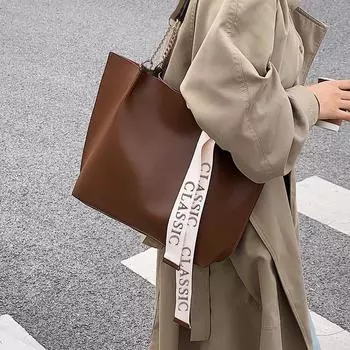 Сумка-тоут женская весна-лето плечо Prepuke большой емкости пожилая сумка женская сумка