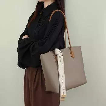 Сумка-тоут женская весна/лето премиальная кожаная сумка для поездок на работу сумка через плечо