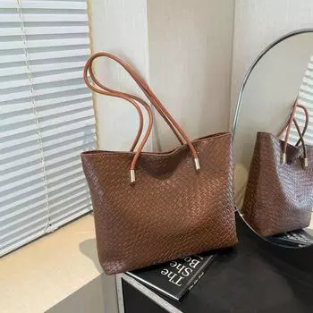 Сумка-тоут женская вместительная сумка высокого класса модная сумка большой вместимости универсальная сумка через плечо чёрный