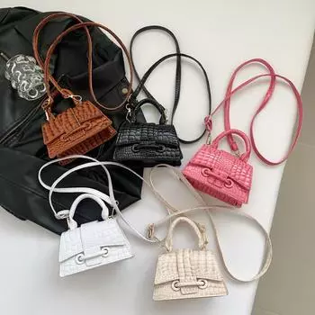 Сумка-трансформер Candy Color с индивидуальным замком и текстурой, весенняя, повседневная и модная, в клетку, на одно плечо, маленькая квадратная сумка с застежкой-молнией