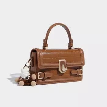 Сумка Treasure box 2024 новая сумка женская универсальная нишевая высококачественная сумка-мессенджер на одно плечо чёрный